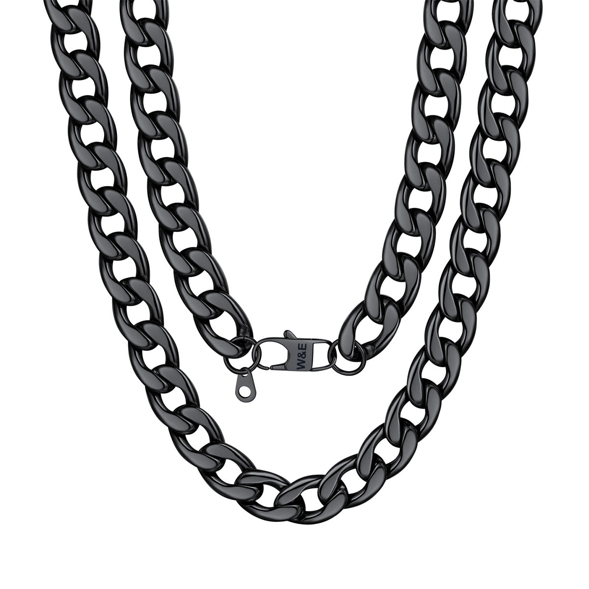 Custom Cuban Chain Necklace 15mm Black