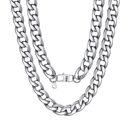 Custom Cuban Chain Necklace 15mm Steel