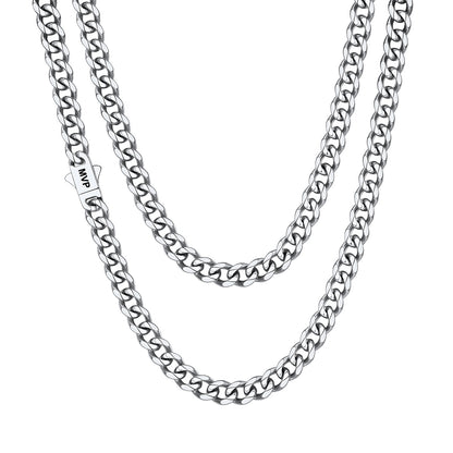 Custom Cuban Chain Necklace 6mm in stainless steel