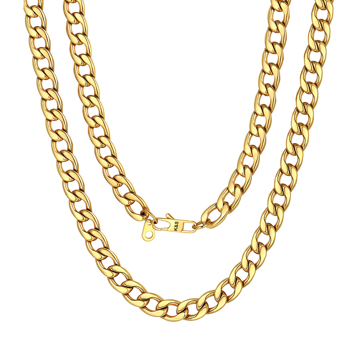 Custom Cuban Chain Necklace 9mm Gold Plated