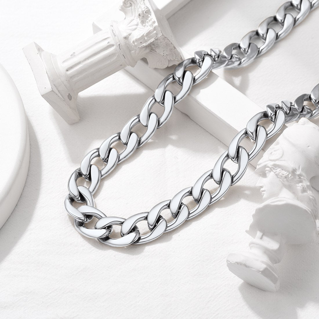 Custom Cuban Chain Necklace in Steel