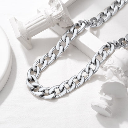Custom Cuban Chain Necklace in Steel