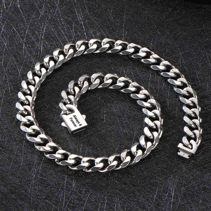 Custom Cuban Chain Necklace in stainless steel 6/9/12mm