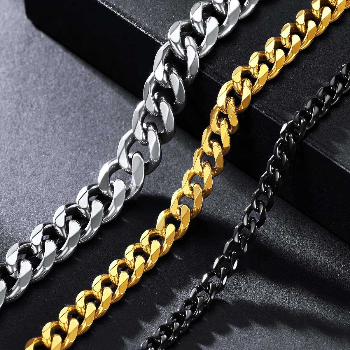 Custom Cuban Link Chain Necklace in different color