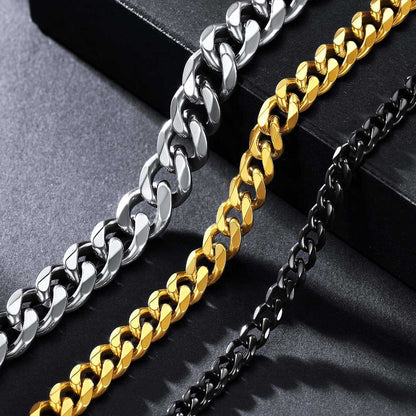 Custom Cuban Link Chain Necklace in different color