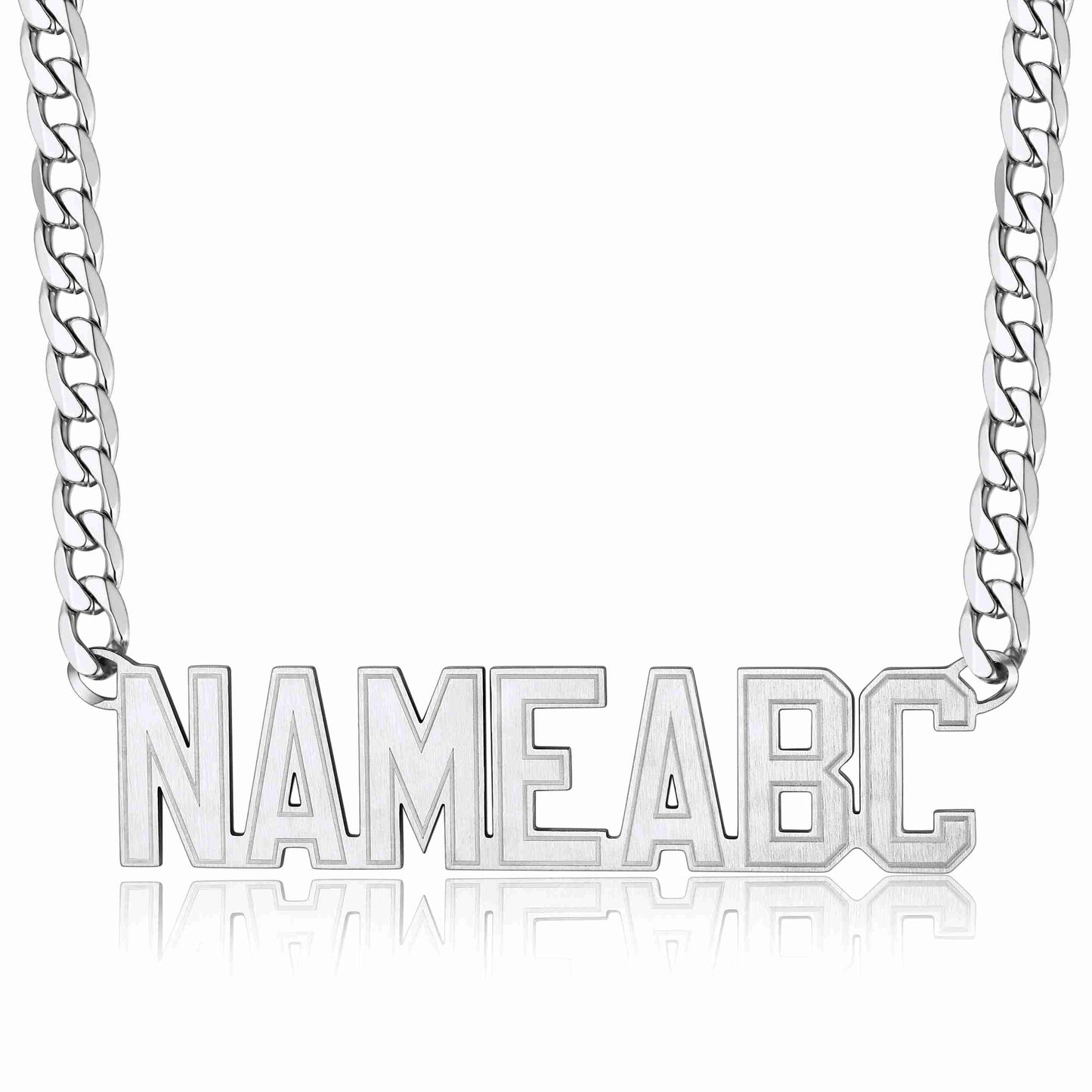 Custom Cuban Link Name Plate Necklace