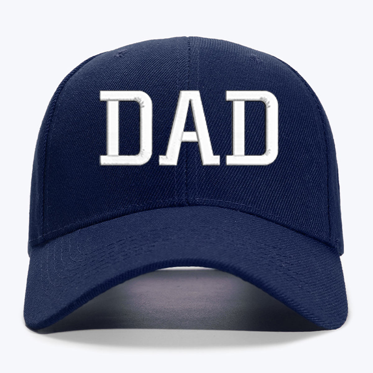 Custom Dad Hat Baseball Cap with Embroidery Text Blue