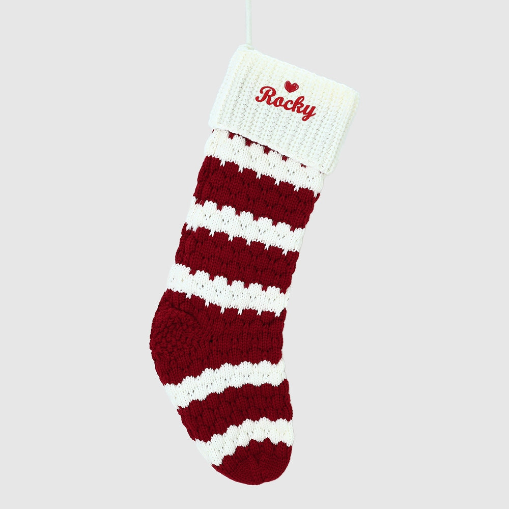 Personalized Embroidered Name Christmas Stocking Holiday Decor