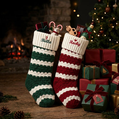 Personalized Embroidered Name Christmas Stocking Holiday Decor