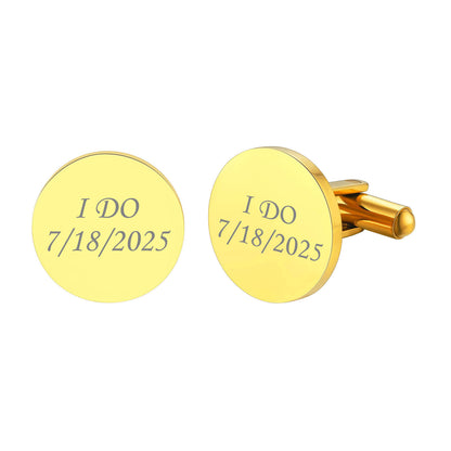 Custom Cufflinks Gold Plated