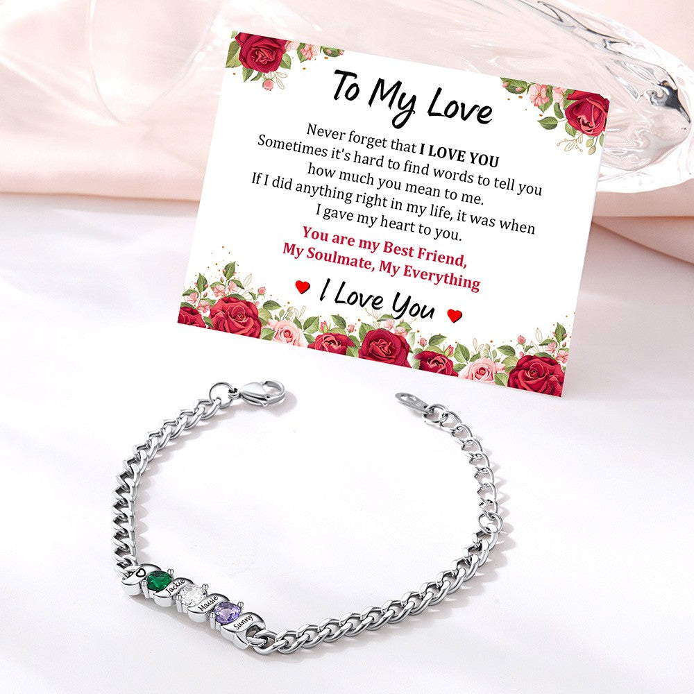 Family Birthstone Bracelet