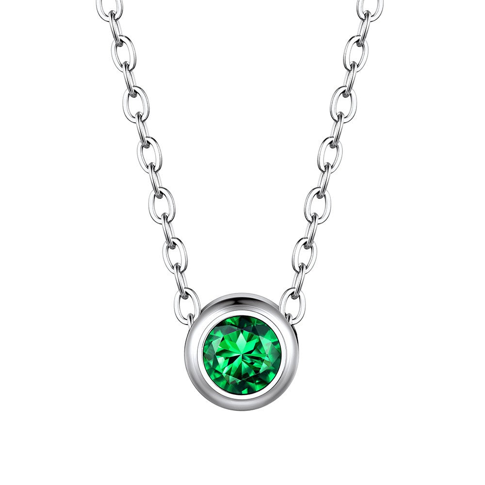 Custom Family Birthstone Necklace 1 birthstone