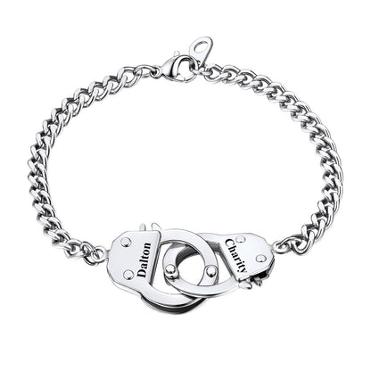 Custom Handcuff Chain Bracelet for Men Women