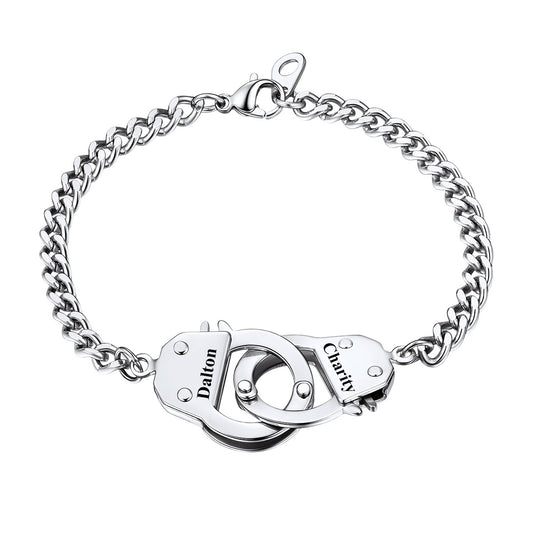 Custom Handcuff Chain Bracelet for Men Women
