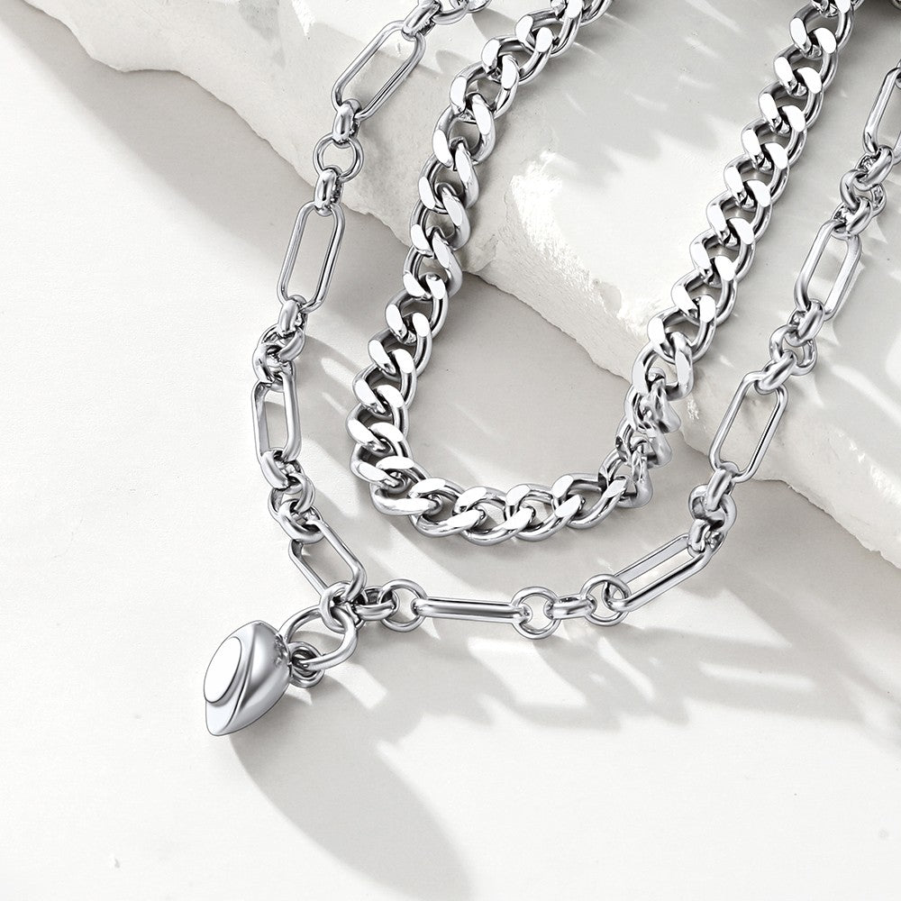 Custom Heart Matching Bracelets for Couple