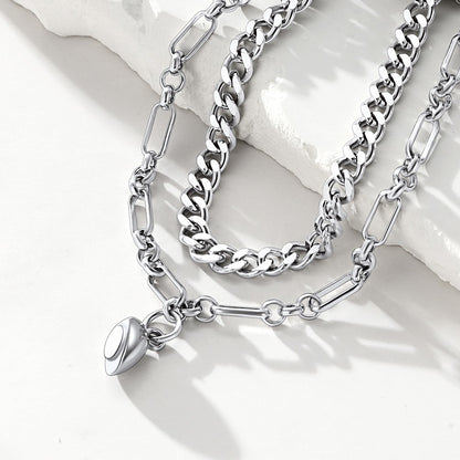 Custom Heart Matching Bracelets for Couple