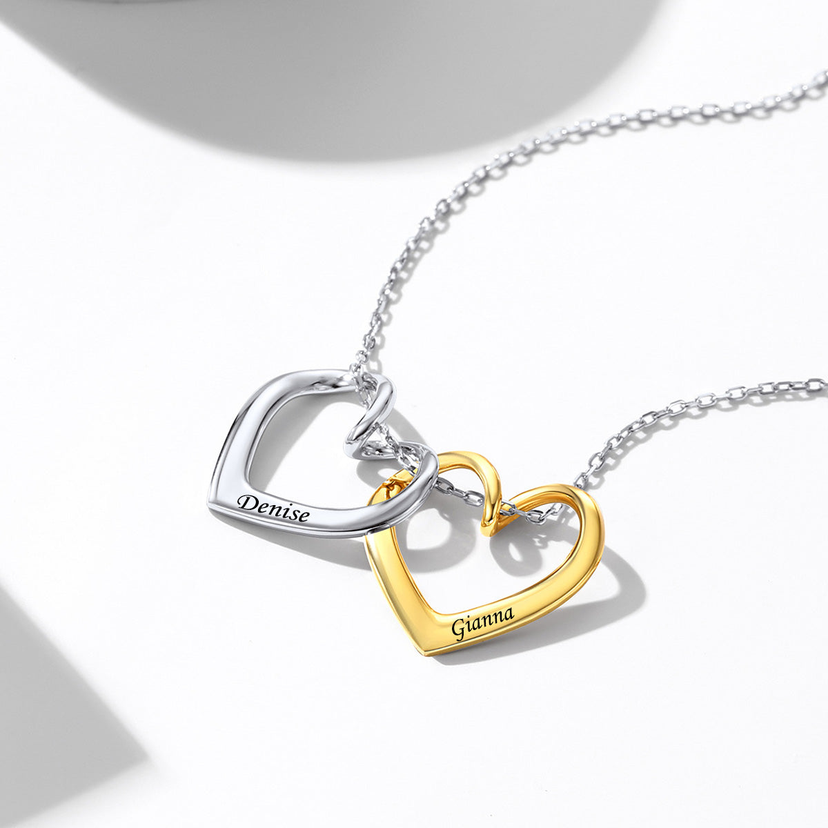 Custom Heat Silver Necklace Silver and Gold