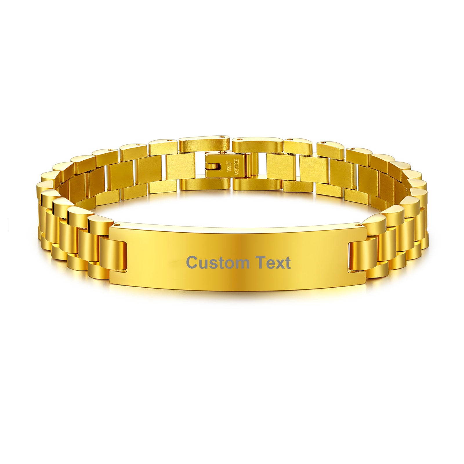 Custom ID Bracelet Gold