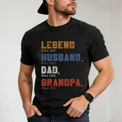 Custom Legend Dad T Shirt 