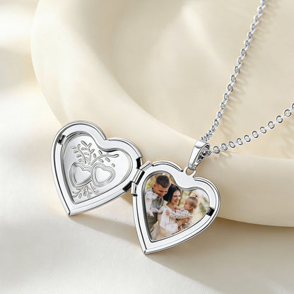 Custom Locket Necklace with Pictures in steel