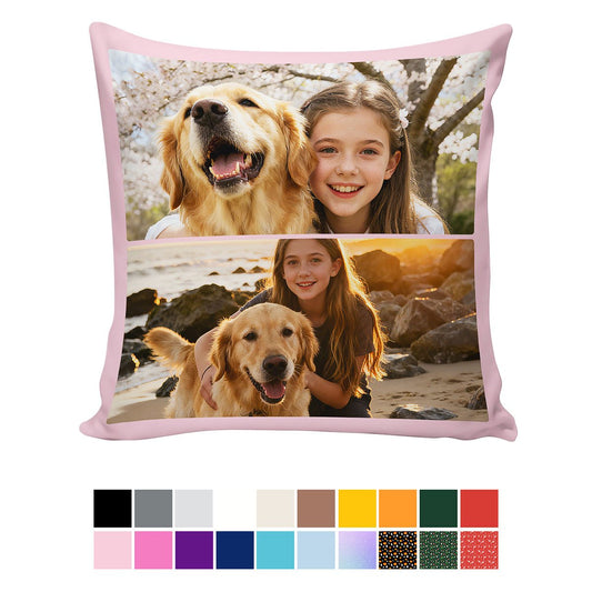 Custom Multi Photos Throw Pillow