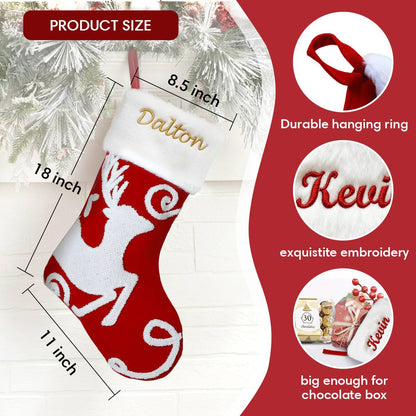 Custom Name Christmas Stockings Dimension, Solid, Durable