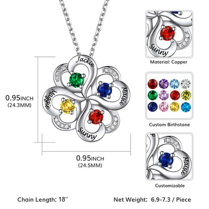 Bracelet manchette réglable personnalisé avec pierre de naissance pour femme 