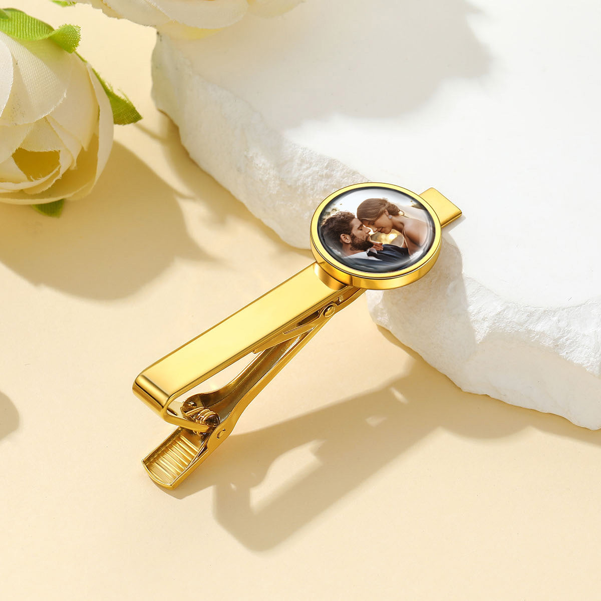 Custom  Picture Tie Clip for Wedding