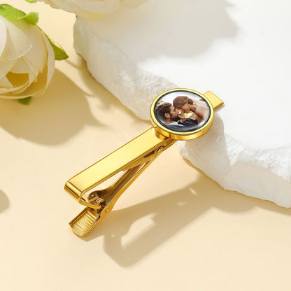 Custom  Picture Tie Clip for Wedding