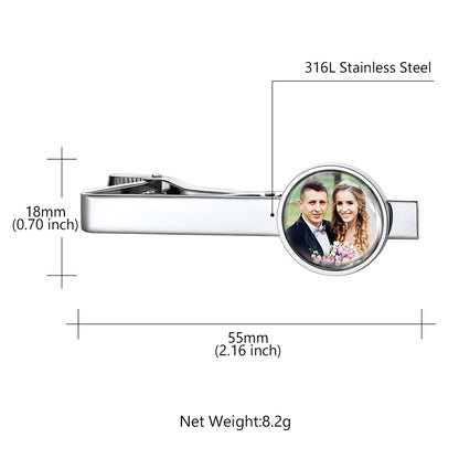 Custom  Picture Tie Clip for Wedding: Dimension, Durable, Solid