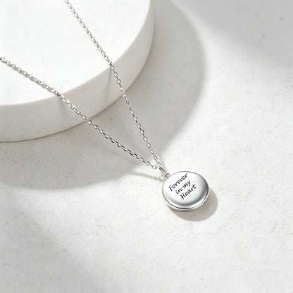 Custom Round Locket Necklace with Pictures