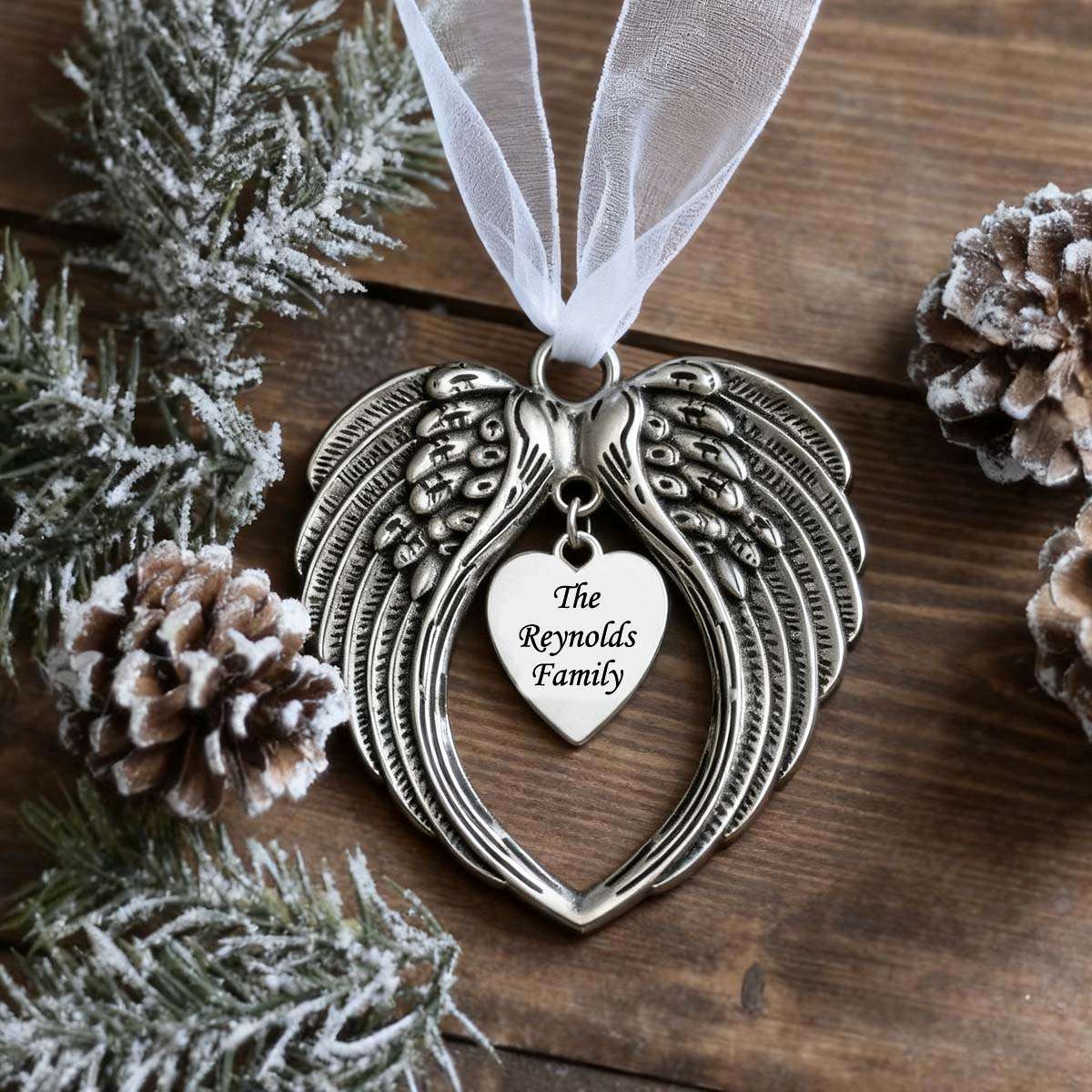 Custom Text Christmas Ornaments for Family Lover