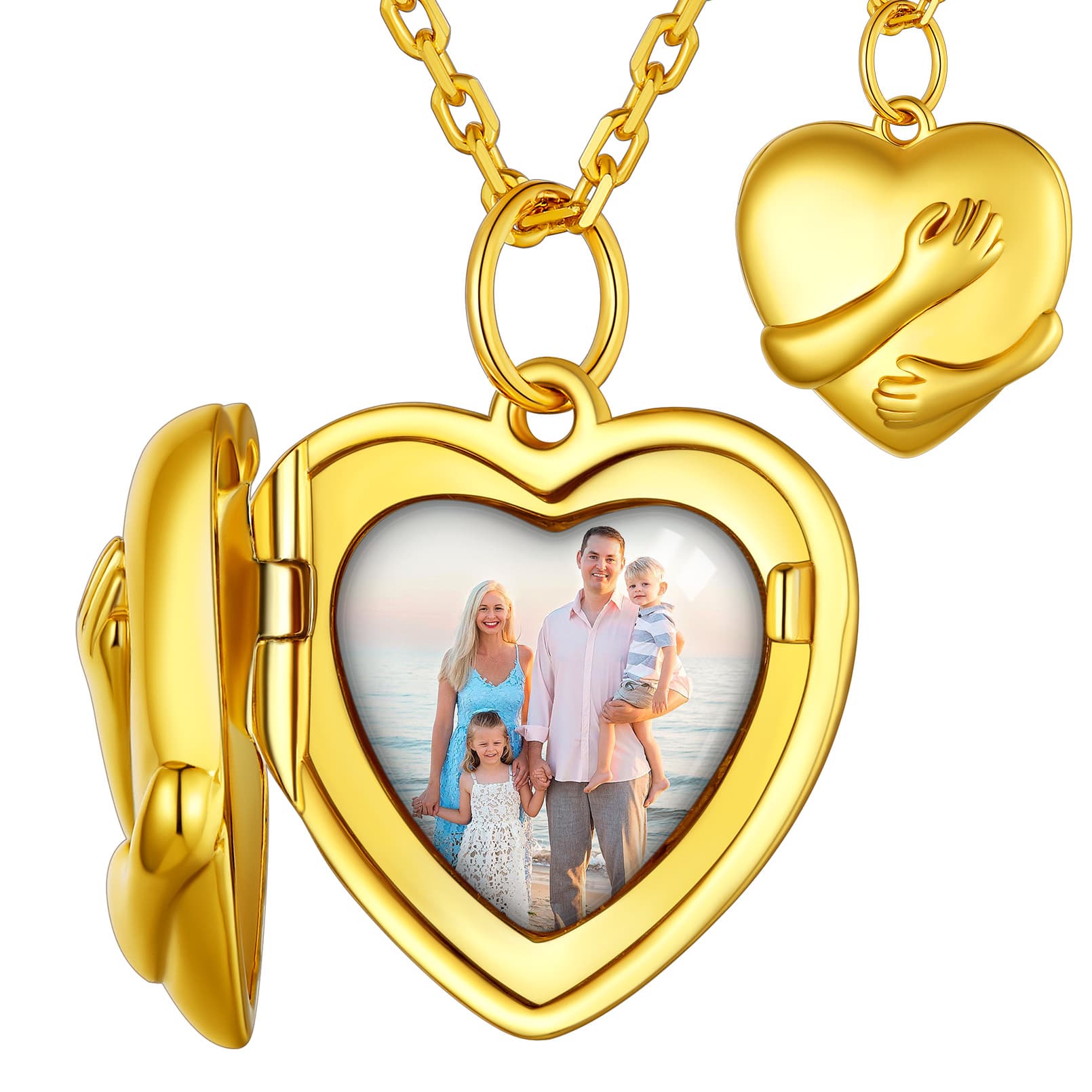 Customized Heart Picture Necklace Locket For Women