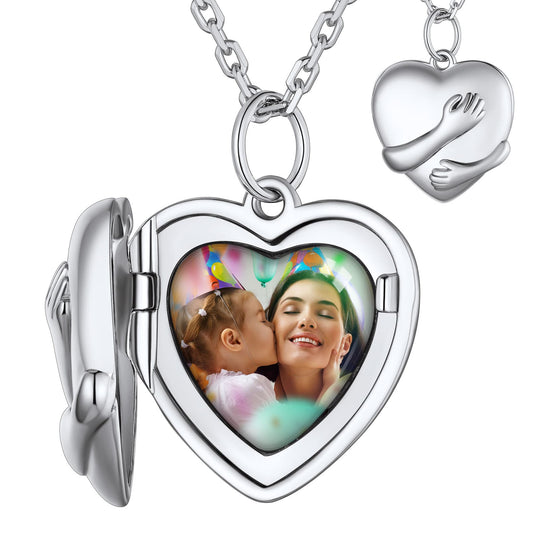 Customized Heart Picture Necklace Locket For Women