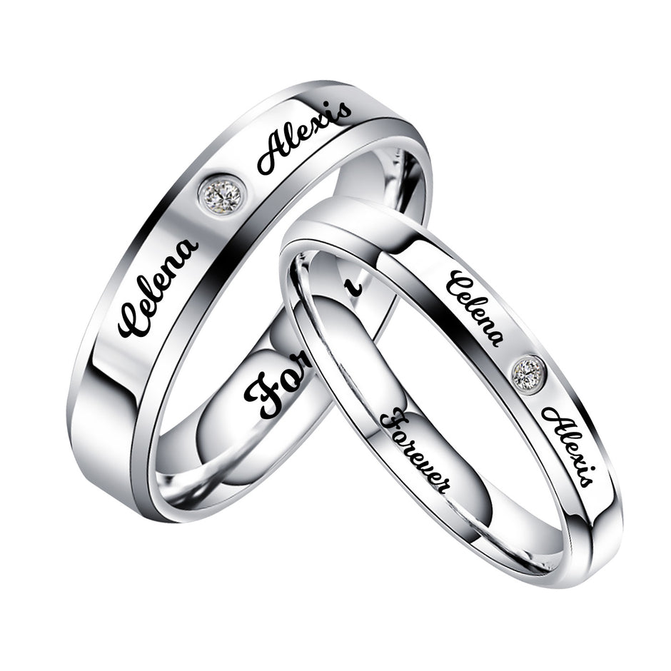 Ring Cuple Couple Rings for Him & Her | Matching Sets – BIRTHSTONES JEWELRY INC