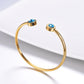 Birthstone Cuff Bracelet Gemstone Bangle For Women