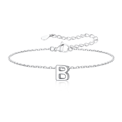 Dainty Initial B Bracelet for Women