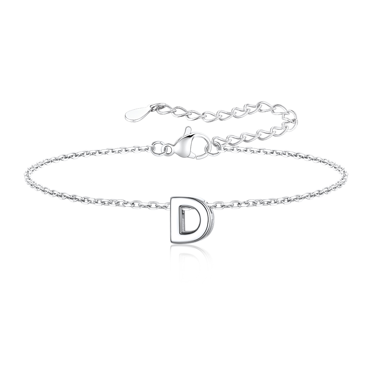 Dainty Initial D Bracelet for Women
