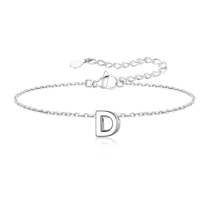 Dainty Initial D Bracelet for Women