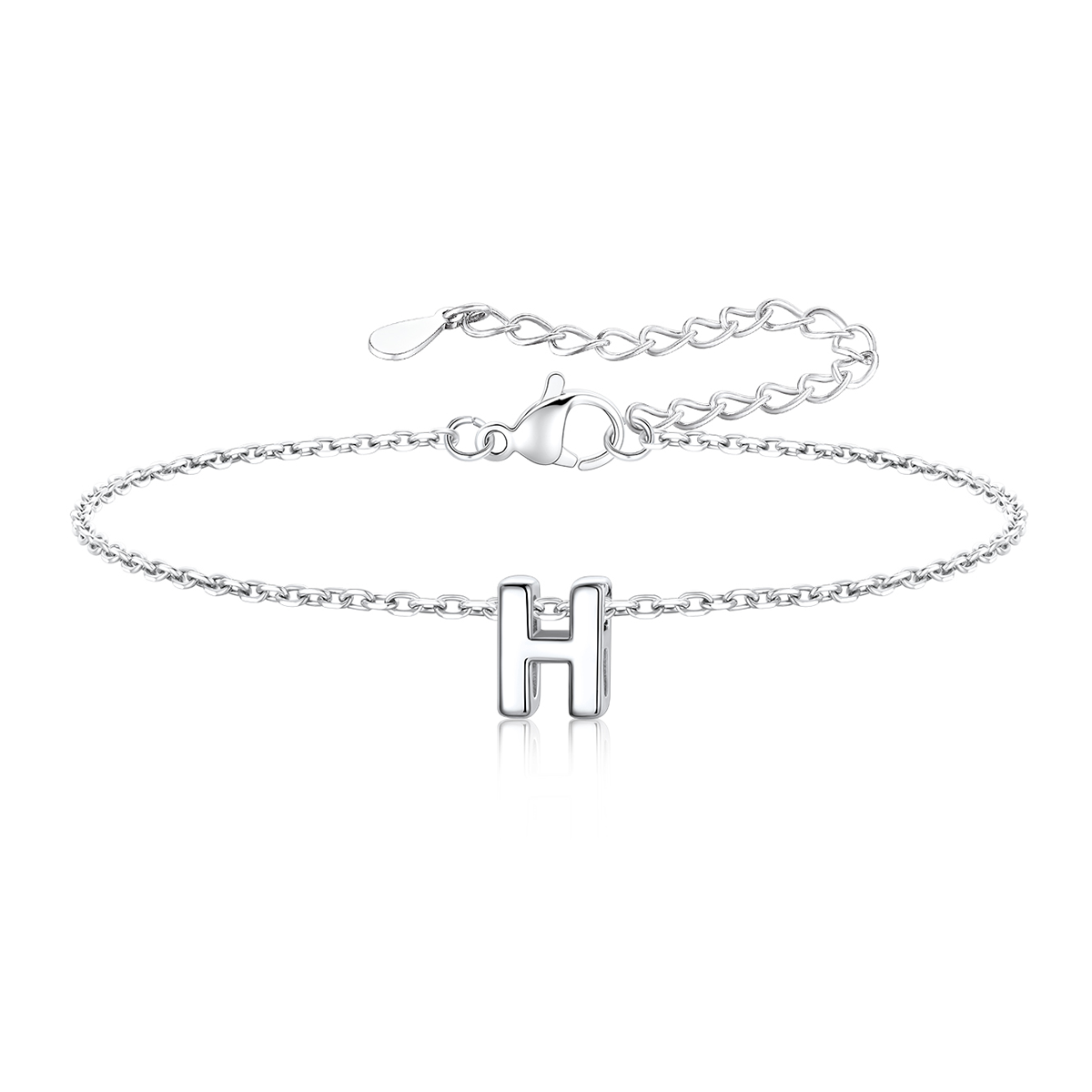 Dainty Initial H Bracelet for Women