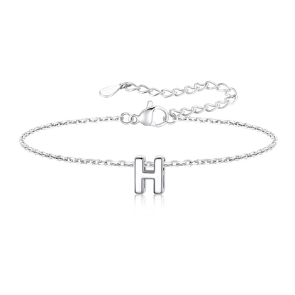 Dainty Initial H Bracelet for Women
