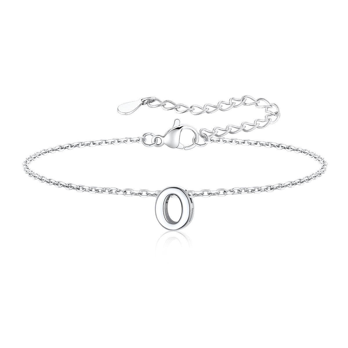 Dainty Initial O Bracelet for Women