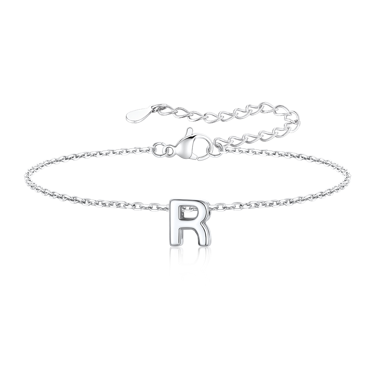 Dainty Initial R Bracelet for Women