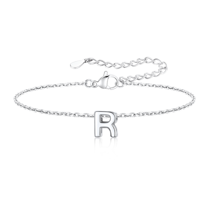 Dainty Initial R Bracelet for Women