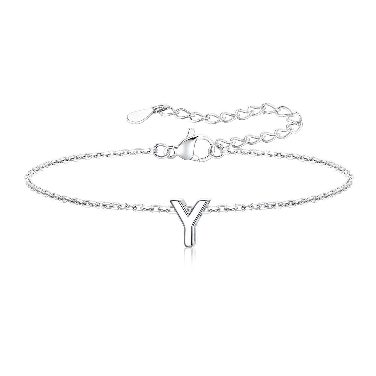 Dainty Initial Y Bracelet for Women