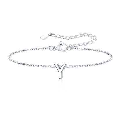 Dainty Initial Y Bracelet for Women