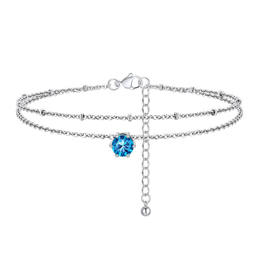 December Birthstone Anklet UA30331