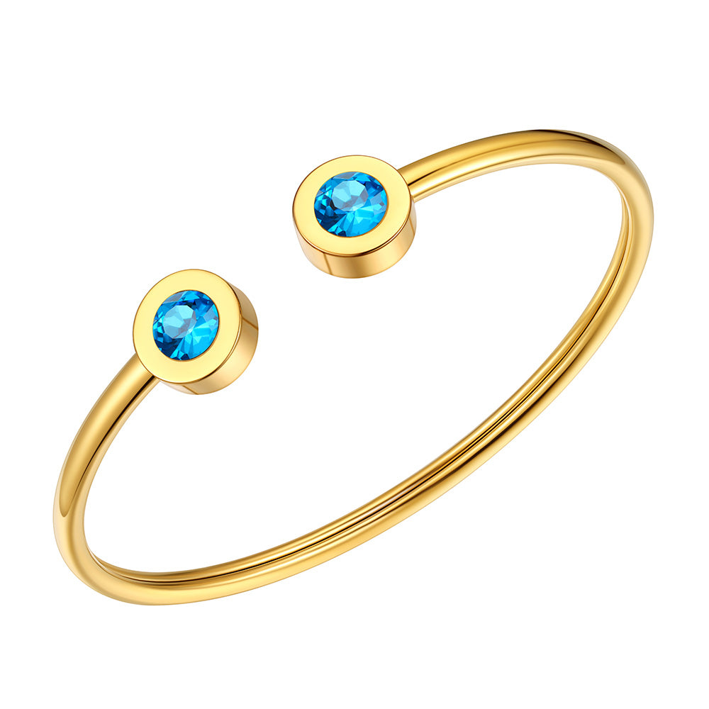 December Birthstone Bracelet Gold