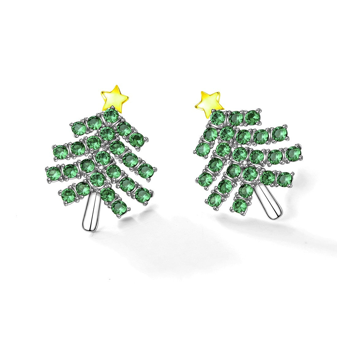 ⚡Flash Sale 925 Sterling Silver Christmas Tree Stud Earrings