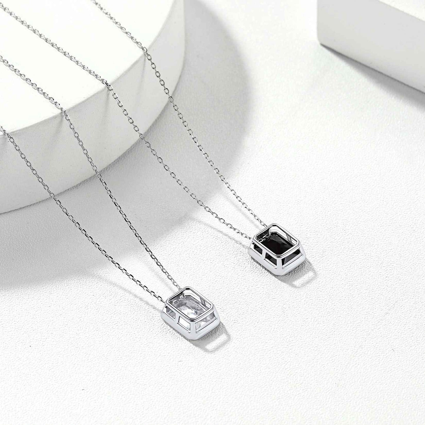 Emerald Cut CZ Necklace